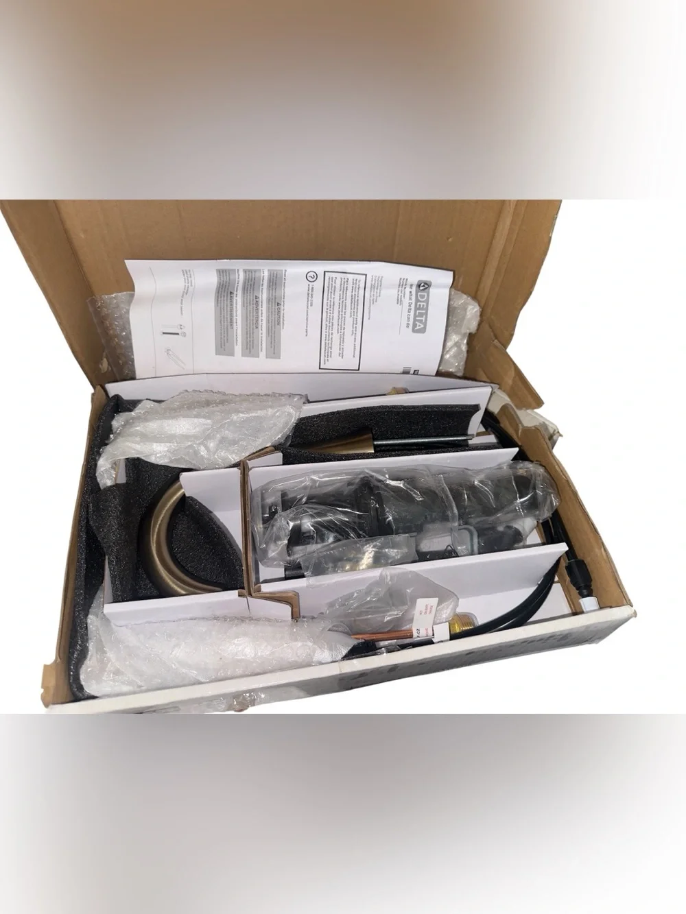 NEW Champagne Bronze Rinna Two Handle Widespread Bathroom Faucet, Retail $346.15